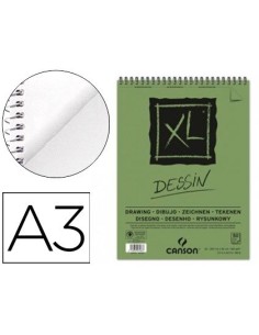 BLOC DIBUJO CANSON XL DESSIN DIN A3 LISO MICROPERFORADO ESPIRAL 29,7X42 CM 50 HOJAS 160 GR