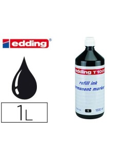 TINTA ROTULADOR EDDING T-1000 NEGRO FRASCO DE 1 LITRO