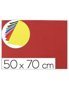 GOMA EVA ONDULADA LIDERPAPEL 50X70CM 2,2MM DE ESPESOR ROJO