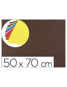 GOMA EVA ONDULADA LIDERPAPEL 50X70CM 2,2MM DE ESPESOR MARRON