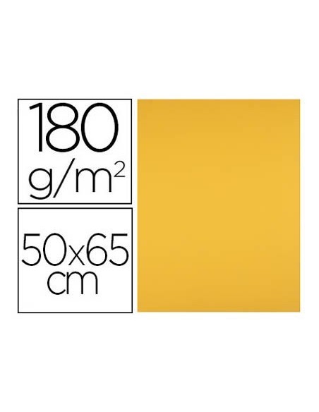 CARTULINA LIDERPAPEL 50X65 CM 180 GR ORO VIEJO UNIDAD