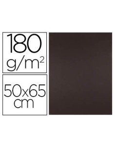 CARTULINA LIDERPAPEL 50X65 CM 180 GR MARRON UNIDAD