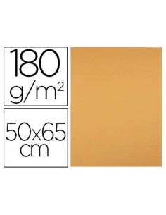 CARTULINA LIDERPAPEL 50X65 CM 180 GR AVELLANA PAQUETE DE 25
