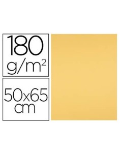 CARTULINA LIDERPAPEL 50X65 CM 180 GR ORO PAQUETE DE 25