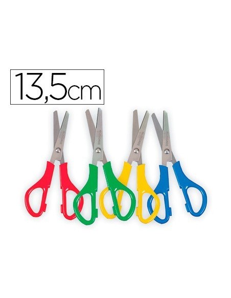 TIJERA ESCOLAR LIDERPAPEL PARA ZURDOS 13,5 CM UNIDAD