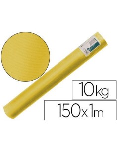 PAPEL KRAFT VERJURADO LIDERPAPEL AMARILLO 153 MT 65 GR BOBINA 10 KG