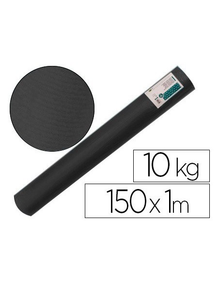 PAPEL KRAFT VERJURADO LIDERPAPEL NEGRO 150MT 65GR BOBINA 10KG