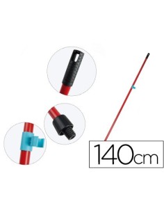 PALO DE ESCOBA O FREGONA METAL UNIVERSAL CON ADAPTADOR SP 140 CM