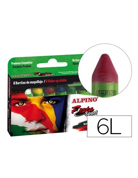 BARRA MAQUILLAJE ALPINO SET DE MAQUILLAJE SPORT 6 COLORES