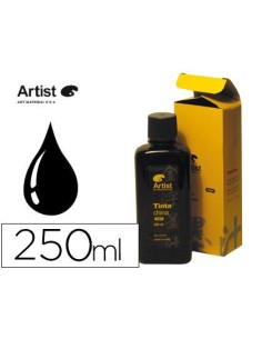 TINTA CHINA ARTIST NEGRA FRASCO 250 ML