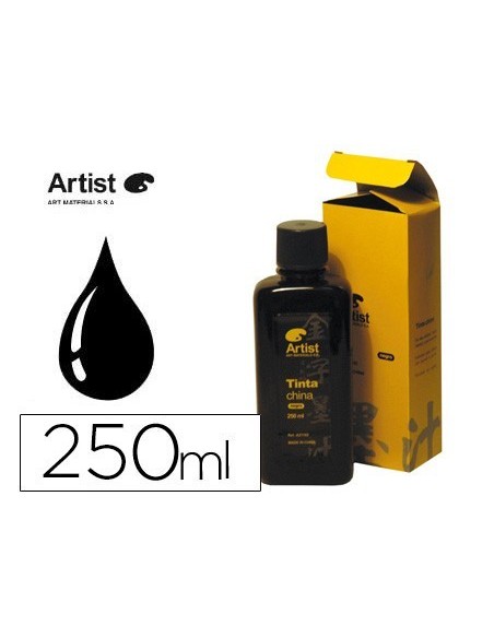TINTA CHINA ARTIST NEGRA FRASCO 250 ML