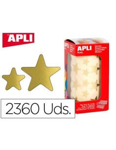 GOMETS APLI ESTRELLA ORO ROLLO DE 2360 UNIDADES
