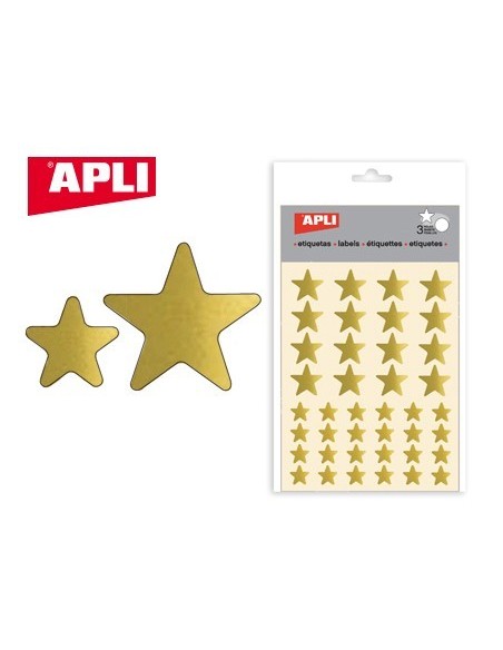 GOMETS APLI ESTRELLA ORO BOLSA CON 3 HOJAS