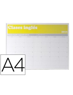 IDENTIFICADOR MURAL ARCHIVO 2000 PORTANOMBRE CON ADHESIVO TRASERO EN POLIESTIRENO TRANSPARENTE DIN A4