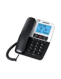 TELEFONO DAEWOO DTC-410 MANOS LIBRES 4 TECLAS DE MEMORIA DIRECTA FUNCION RELLAMADA COLOR NEGRO