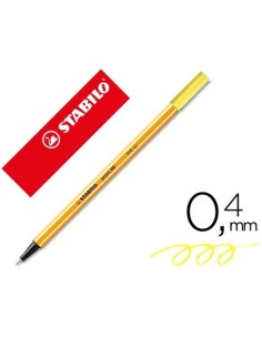 ROTULADOR STABILO PUNTA DE FIBRA POINT 88 AMARILLO NEON