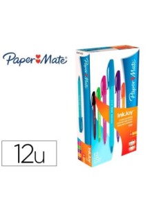 BOLIGRAFO PAPER MATE INKJOY 100 PUNTA MEDIA TRAZO 1 MM COLORES SURTIDOS
