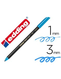 ROTULADOR EDDING PUNTA FIBRA 1200 AZUL METALIZADO N 73 PUNTA REDONDA 1-3 MM