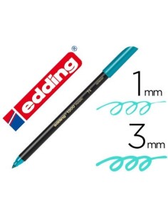 ROTULADOR EDDING PUNTA FIBRA 1200 VERDE METALIZADO N 74 PUNTA REDONDO 0,5 MM