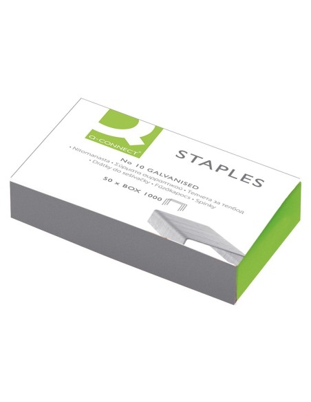 GRAPAS Q-CONNECT N.10 GALVANIZADAS CAJA DE 1000 UNIDADES