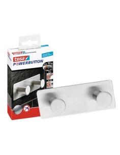 PERCHERO ADHESIVO TESA POWERBOTON DOBLE CARGA MAXIMA 12 KG 40X82X122 MM
