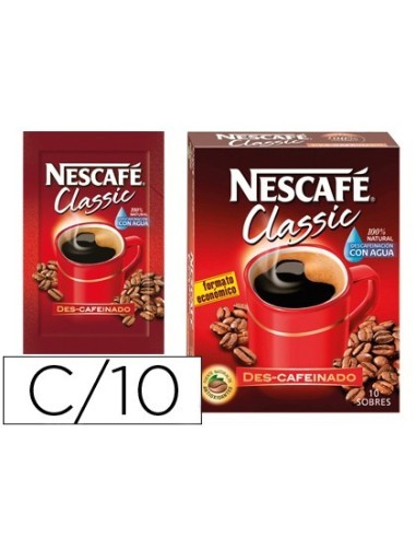 CAFE NESCAFE NATURAL MONODOSIS CAJA DE 10 SOBRES