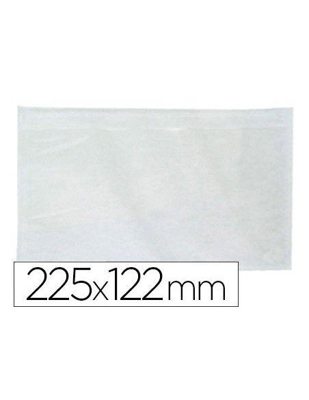 SOBRE AUTOADHESIVO Q-CONNECT PORTADOCUMENTOS 225X122 MM VENTANA TRANSPARENTE PAQUETE DE 100 UNIDADES