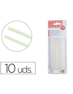 BARRA TERMOFUSIBLE LIDERPAPEL DE 7 MM DE DIAMETRO X 100 MM DE ALTO BLISTER DE 12 UNIDADES