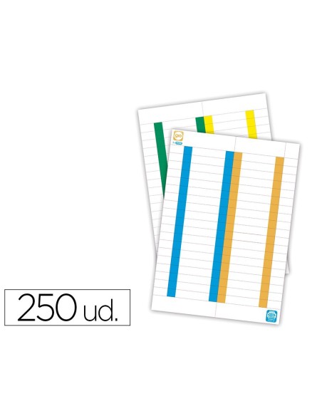 TIRA DE PAPEL PARA VISORES PACK DE 380 ETIQUETAS