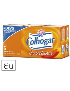 PAÑUELOS DE PAPEL COLHOGAR COMPACTO BLANCO 4 CAPAS PAQUETE DE 8 PAÑUELOS