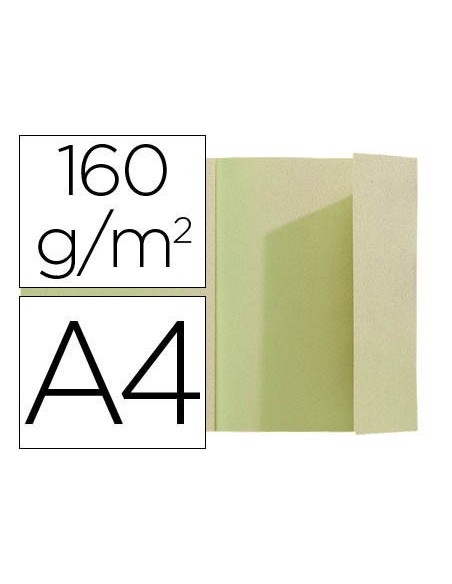 SUBCARPETA EXACOMPTA DIN A4 VERDE 160G/M2 CON SOLAPA INTERIOR