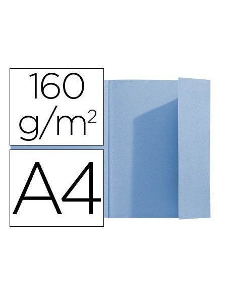 SUBCARPETA EXACOMPTA DIN A4 AZUL 160G/M2 CON SOLAPA INTERIOR