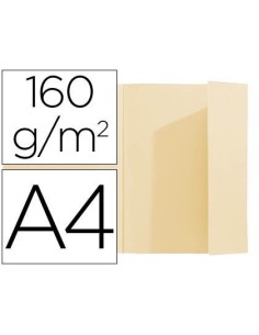 SUBCARPETA EXACOMPTA DIN A4 CREMA 160G/M2 CON SOLAPA INTERIOR