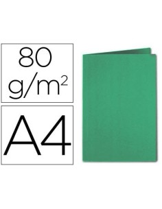 SUBCARPETA CARTULINA EXACOMPTA DIN A4 VERDE OSCURO 80 GR