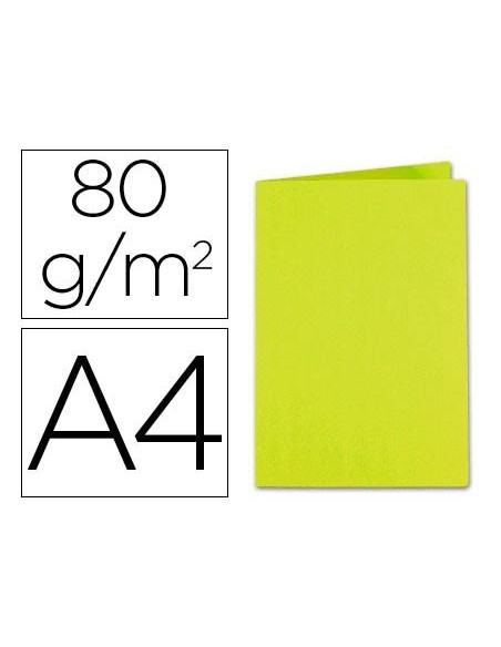 SUBCARPETA CARTULINA EXACOMPTA DIN A4 VERDE MENTA 80 GR