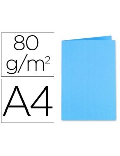 SUBCARPETA CARTULINA EXACOMPTA DIN A4 TURQUESA 80 GR