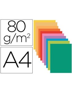 SUBCARPETA PAPEL EXACOMPTA DIN A4 COLORES SURTIDOS 80 GR