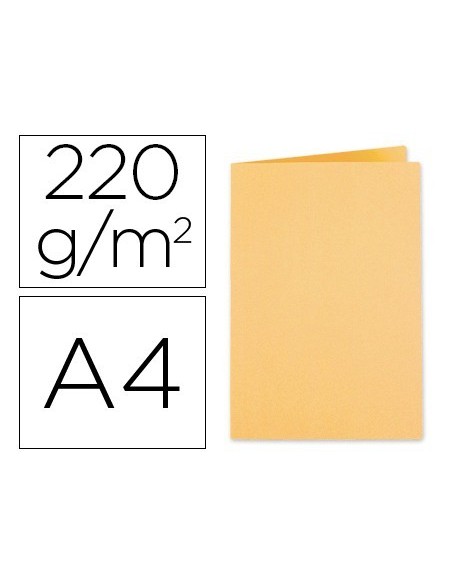 SUBCARPETA CARTULINA EXACOMPTA DIN A4 CREMA 220 GR