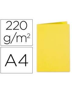 SUBCARPETA CARTULINA EXACOMPTA DIN A4 AMARILLO 220 GR