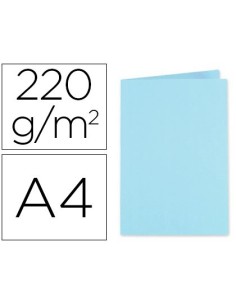 SUBCARPETA CARTULINA EXACOMPTA DIN A4 AZUL CLARO 220 GR