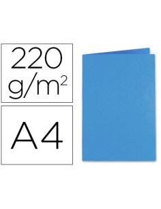 SUBCARPETA CARTULINA EXACOMPTA DIN A4 AZUL OSCURO 220 GR