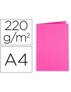 SUBCARPETA CARTULINA EXACOMPTA DIN A4 FUCSIA 220 GR