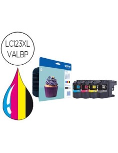 INK-JET BROTHER DCP-J4110DW MFC-J4410DW/4510DW/ 4710DW/6520DW 6720DW/6920DW PACK 4 COLORES -600 PAG