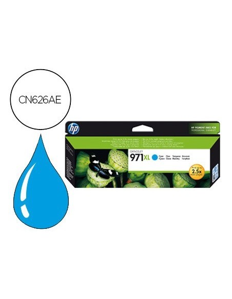 INK-JET HP XL 971XL X451DN X451DW/551DW X476DN X476DW X576DW CIAN 6600 PAG