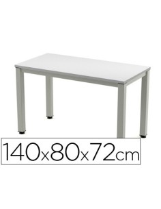 MESA DE OFICINA ROCADA EXECUTIVE 2001AD02 ALUMINIO /GRIS 140X80CM