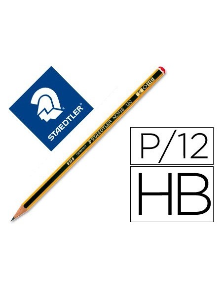 LAPICES DE GRAFITO STAEDTLER NORIS N.2 HB UNIDAD