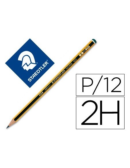 LAPICES DE GRAFITO STAEDTLER NORIS N.4 2H UNIDAD