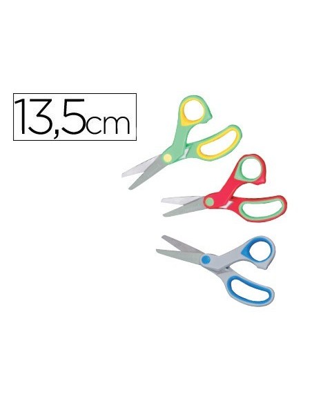 TIJERA ESCOLAR LIDERPAPEL SOFT ERGONOMICA UNIDAD