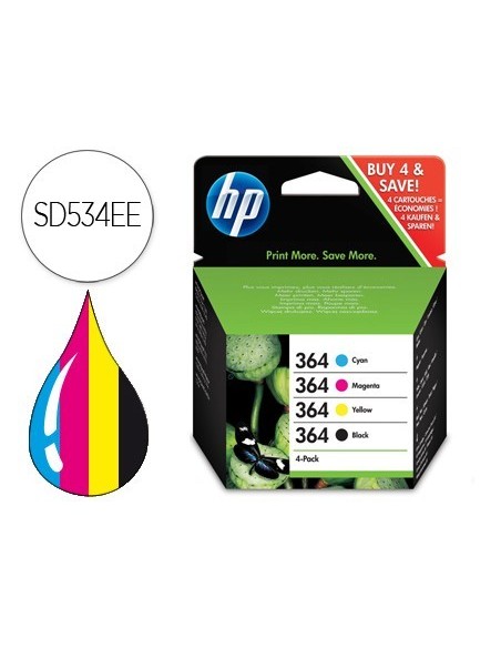 INK JET HP 364 3070A B8550 C53244/5380/63244/6380/510A D5460/B010A/109A/109D/F/209A C210A/C 5520/6520COLOR+NEGRO