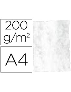 PAPEL PERGAMINO DIN A4 TROQUELADO 200 GR COLOR MARMOLEADO GRIS PAQUETE DE 25 HOJAS